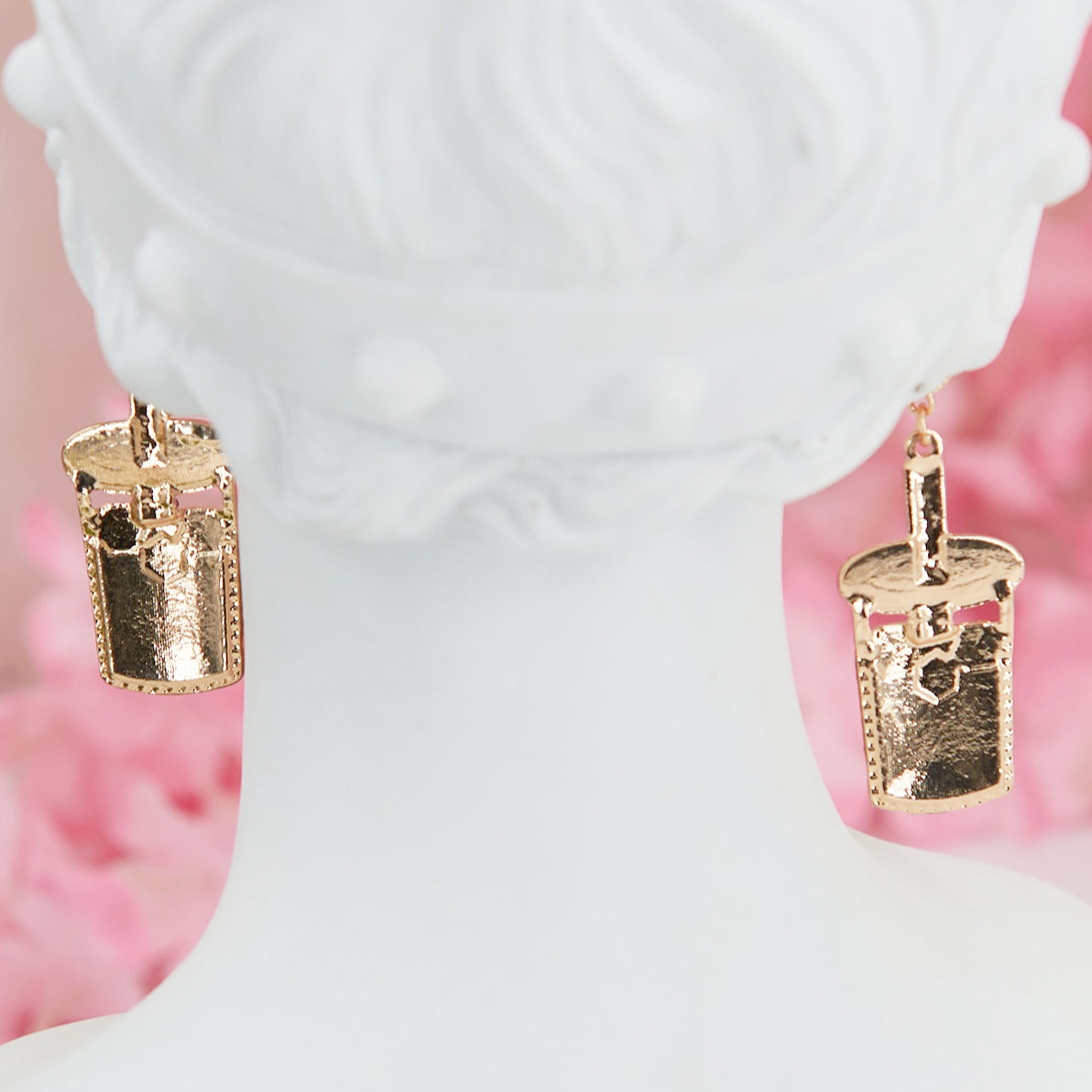 "Summer Cocktail" earrings, 5.5 cm. Colorful enamel & zircon cocktails. Fun, vibrant, and festive—perfect for brightening summer looks.
