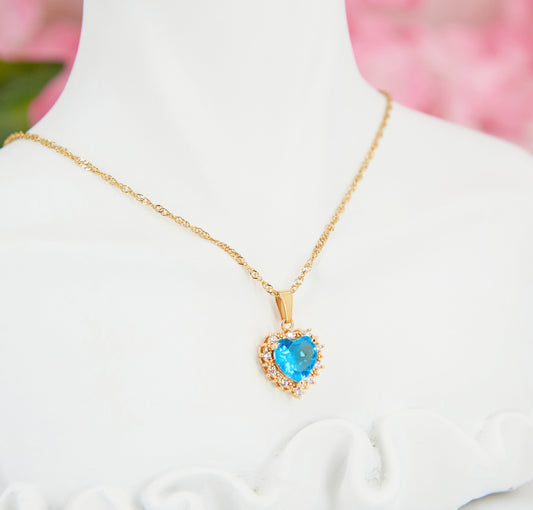 Ocean Heart pendant necklace